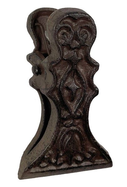 Wandkartenhalter Kartenklammer Gusseisen Braun Vintage Kartenklemme Clip 10cm