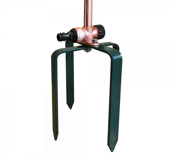 Rasensprenger Schmetterling Rotierend Kupfer mit Erdspieß Kreisregner