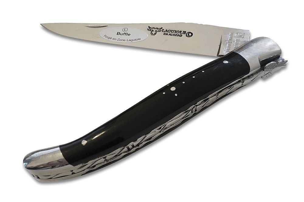 Laguiole en Aubrac Taschenmesser Büffelhorn (Buffle) 12 cm Laguiole en Aubrac Taschenmesser Büffelhorn (Buffle) 12 cm