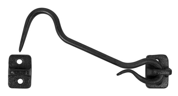Kistenverschluss Schließhaken Truhenverschluss Gusseisen Antik-Stil Schwarz
