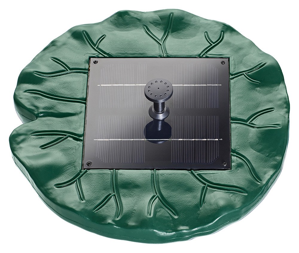 Pontec PondoSolar Lily Island Schwimmendes Solar Wasserspiel-SET