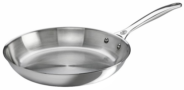 Le Creuset Pfanne Flach 3-Ply PLUS Edelstahl 26cm
