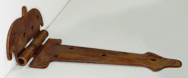 Scharnier Eisen Rostig Türbeschlag Türband Nostalgie Antik-Stil Vintage 26cm