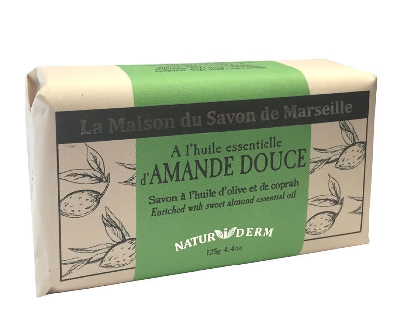 Natürliche Seife Naturiderm Amande Douce (Mandel) - Ohne EDTA - 125g
