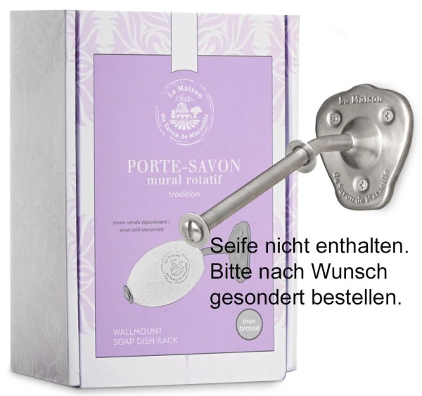 Savon Rotatif Drehseifenhalter Wandseifenhalter Edelstahl Matt Gebürstet