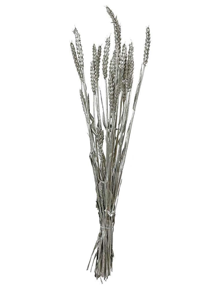 Weizenstrauß getrocknet Silber Weizen Bund mit Stiel Trockenblumenstrauß Weihnachten