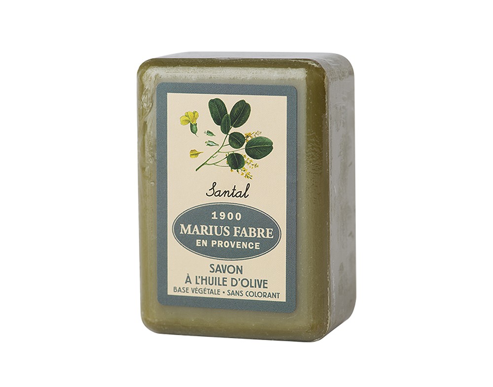 Marius Fabre Bio-Olivenöl Seife Sandelholz (parfumé au Santal) Shea-Butter - 150g