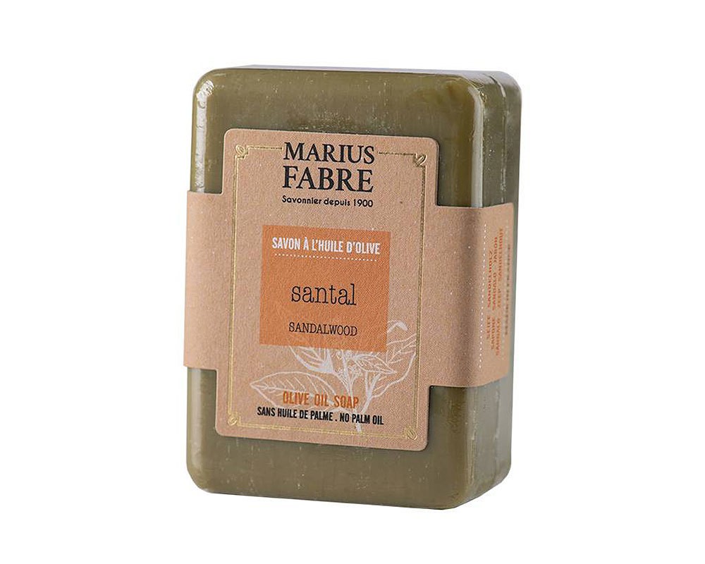 Marius Fabre Bio-Olivenöl Seife Sandelholz (Santal) ohne Palmöl 150g