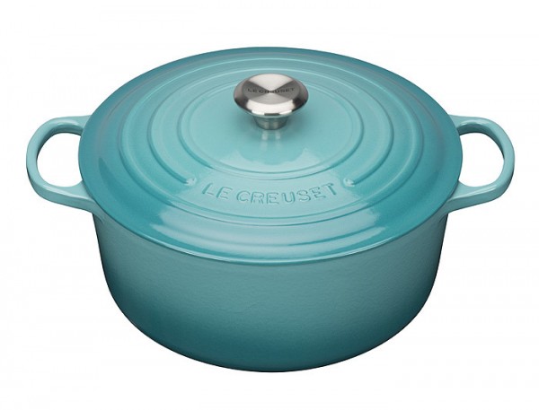 Le Creuset Bräter Signature Rund Gusseisen Karibik 22cm