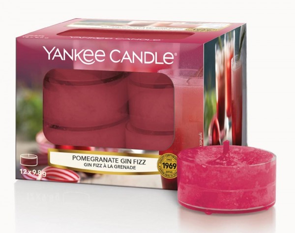Yankee Candle Teelichte Pomgranate & Gin Fizz 12 Stück