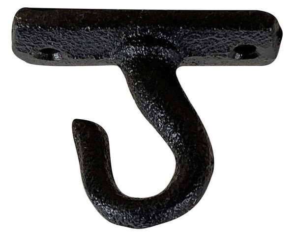 Deckenhaken Wandhaken Rustikal Wandhalterung Gusseisen Antik-Stil Schwarz 5,5cm