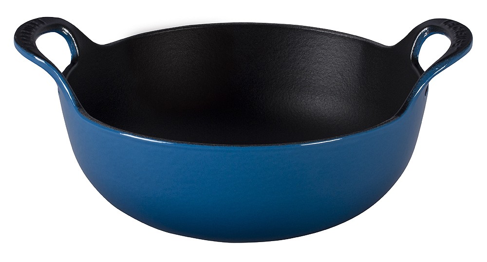 Le Creuset Balti Dish Schmorbräter Gusseisen Marseille Blau 24cm