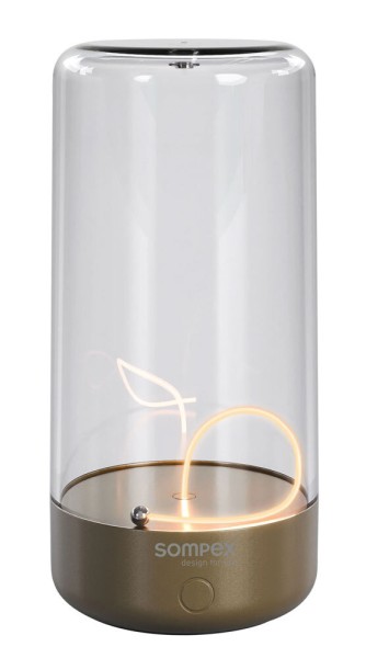 Sompex PULSE Akku LED Tischleuchte Magnetfilament Gold