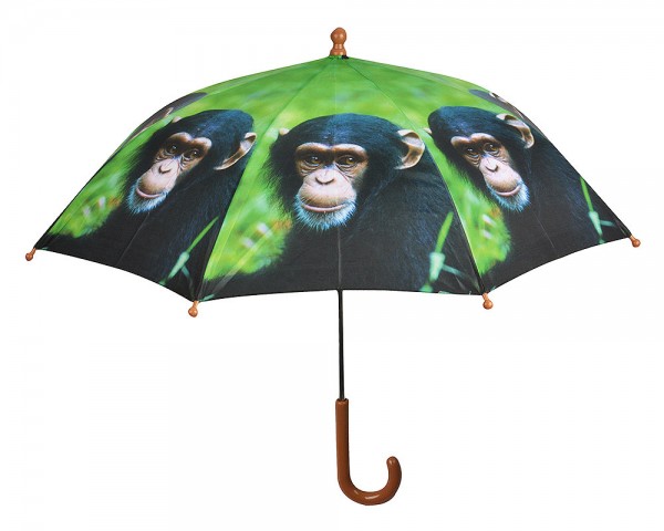 Kinder Regenschirm Affe Tiermotiv Afrika Safari Kinderschirm