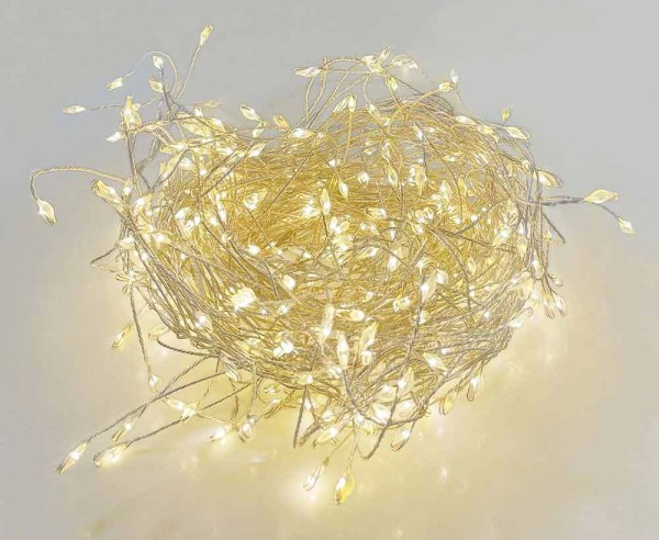 Lichterkette für Haustür Türrahmen 550 cm 440 LED warmweiß Außen Innen 8 Modi