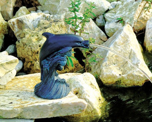 Ubbink Wasserspeier Delfin Antik Optik