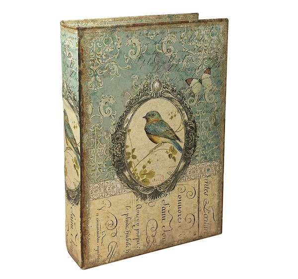 Hohles Buch mit Geheimfach Vogel Buchversteck Nostalgie