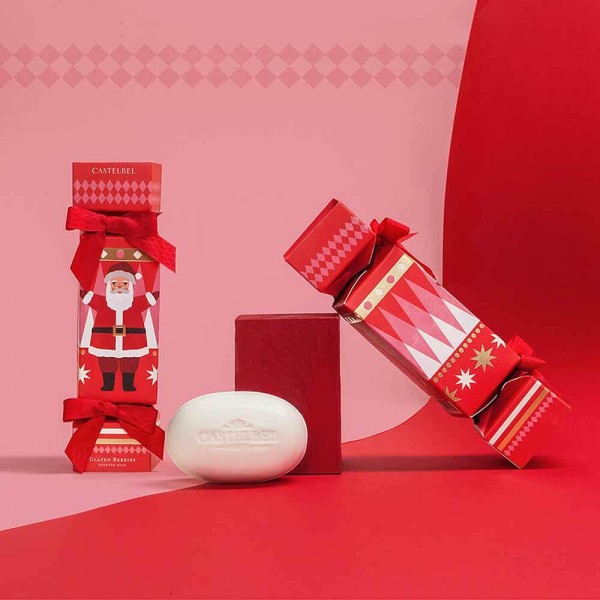 Castelbel Seife Santa Clause Geschenkset Weihnachten (Rote Beeren) Olivenöl-Seife - 150g