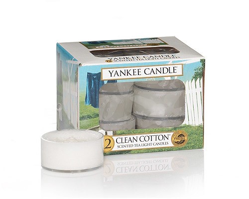 Yankee Candle Teelichte Clean Cotton 12 Stück