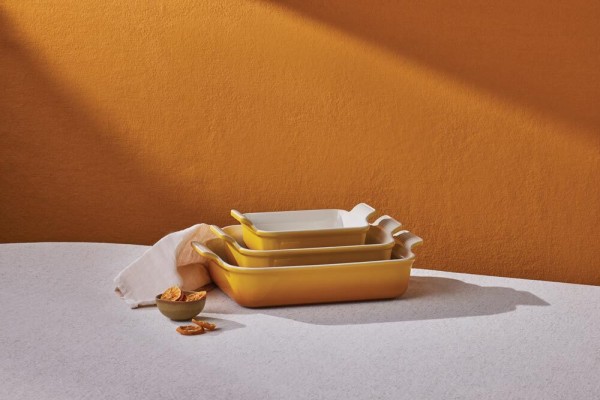 Le Creuset Auflaufform Tradition Steinzeug Nectar Gelb