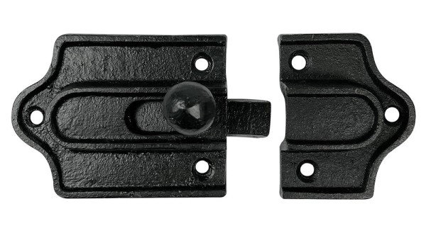 Schiebeschloß Türriegel Schieberiegel Vintage Gusseisen Schwarz Antik-Stil