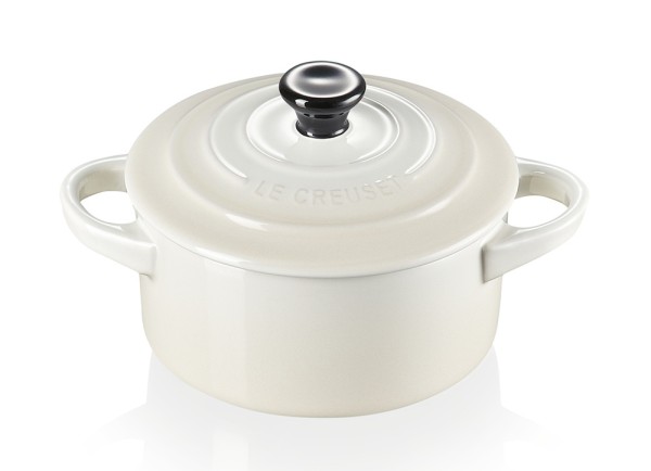 Le Creuset Mini Cocotte Steinzeug Meringue 10X5cm