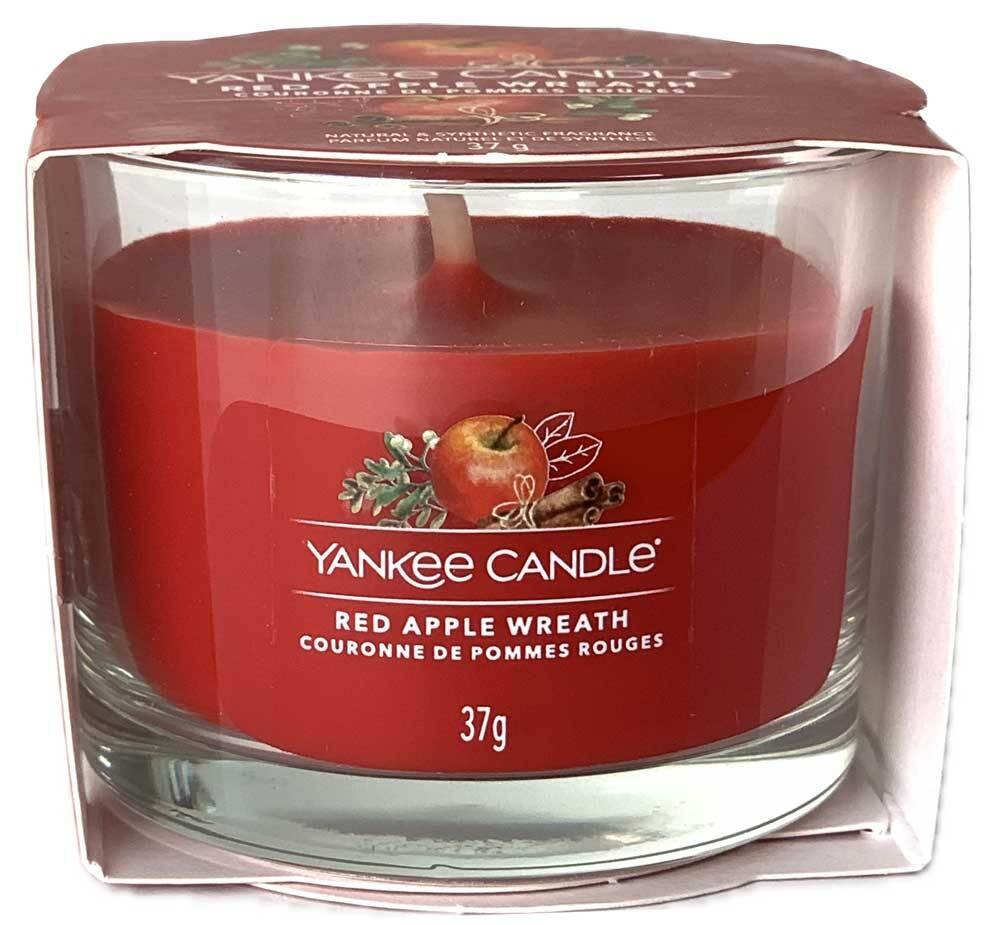 Yankee Candle Duftkerze Red Apple Wreath Filled Votive Glas 37 g günstig online kaufen