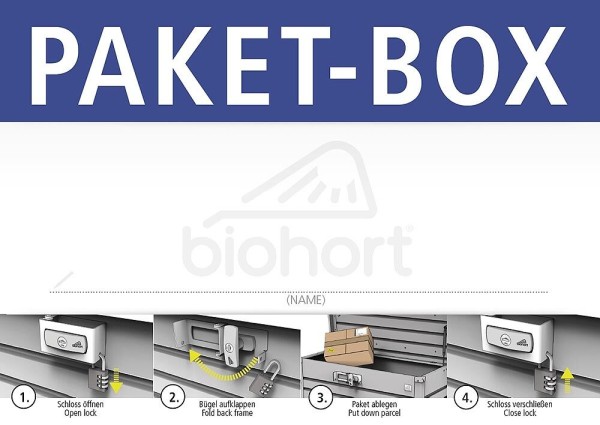 Biohort Paket-Box Ablagebox Bronze-Metallic