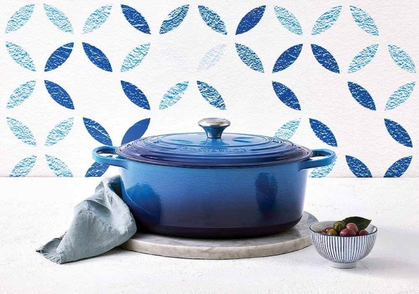 Le Creuset Bräter Signature Oval Gusseisen Azure Blau