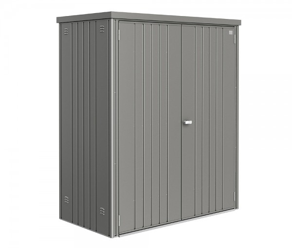 Biohort Geräteschrank 150 Aufbewahrungsschrank 155x83x182,5cm Quarzgrau-Metallic