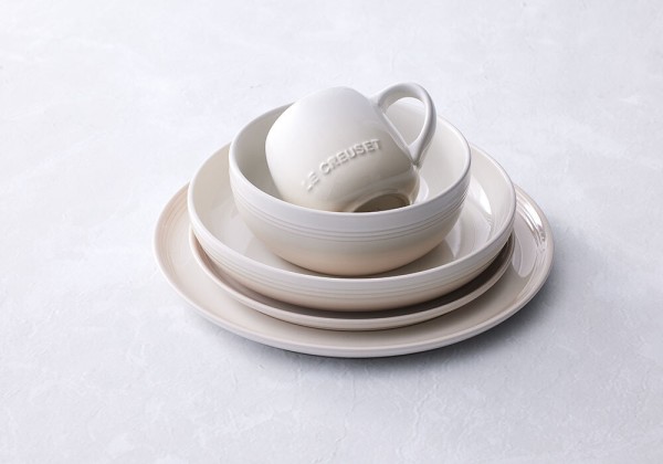 Le Creuset Suppenteller Coupe Steinzeug Meringue 22cm
