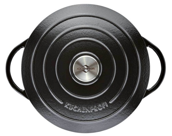 Küchenprofi Bratentopf Rund PROVENCE Schwarz Bräter Classic Black