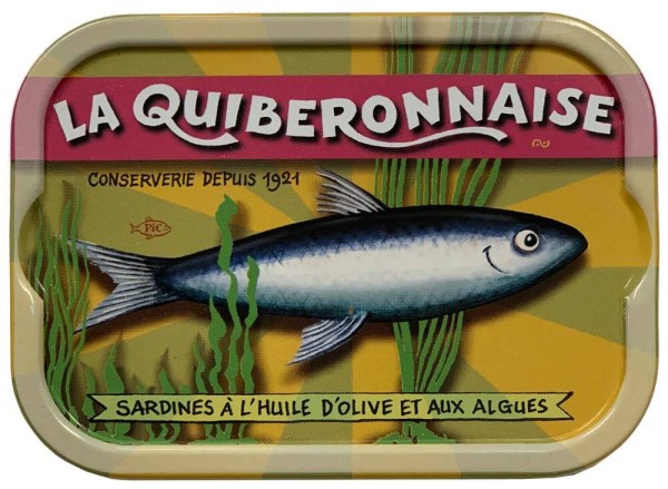 La Quiberonnaise Sardinen mit Oliven u. Algen Jahrgangssardinen 2023 - Dose 115g