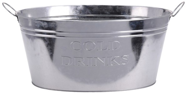 Getränkekühler Zinkwanne XL Cold Drinks Großer Sektkühler f Flaschen Gartenparty