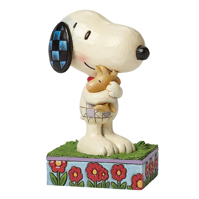 PEANUTS Figur Snoopy Hugging Woodstock 12,5cm