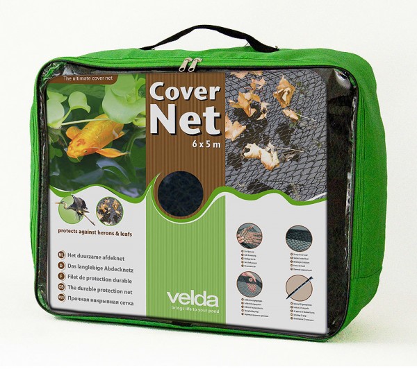 Velda Cover Net 6x5m Feinmaschiges Abdecknetz für Teiche Laubschutznetz
