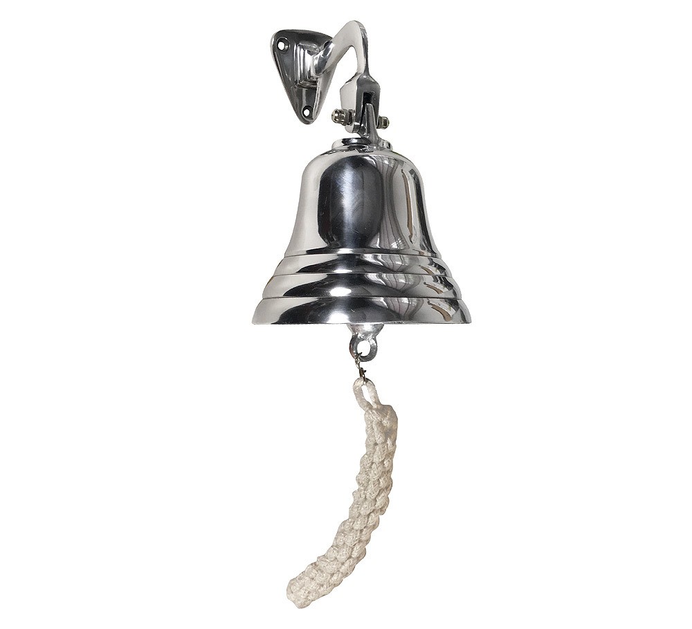 Schiffsglocke Titanic Glocke Nostalgie Silber Türglocke Maritim 12,5cm Schiffsglocke Titanic Glocke Nostalgie Silber Türglocke Maritim 12,5cm