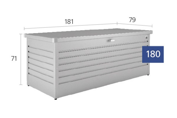 Biohort Freizeitbox 180 Aufbewahrungsbox 181x79x71cm Bronze-Metallic
