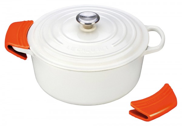 Le Creuset Silikon Griffschutz 2er-Set Ofenrot