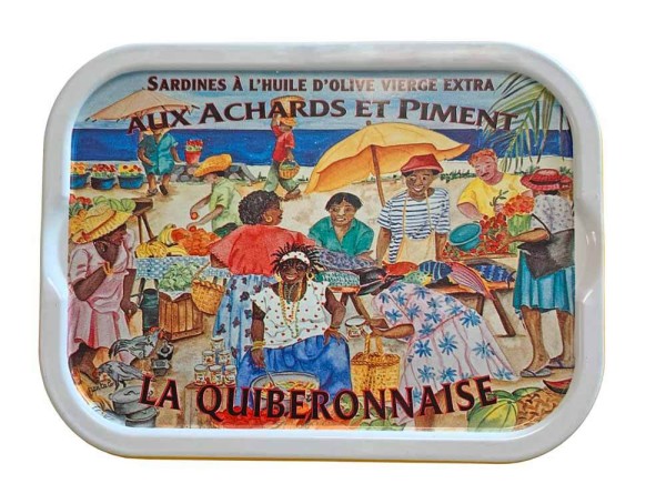 La Quiberonnaise Jahrgangssardinen 2023 in kreolischer Marinade - Dose 115g