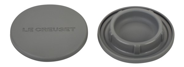 Le Creuset Aromadeckel für Mühlen 2er SET Silikon Flint Grau