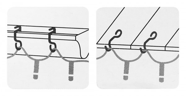 120 Haken zum Aufhängen Lichterkette an Dachrinne Lichtschlauch Befestigung