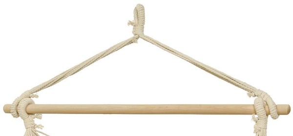 Hängesessel Ibiza Fransen Hängestuhl Beige Natur Boho Style Hippie Outdoor Camping