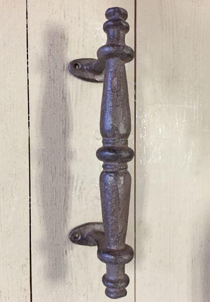 Griff Gusseisen Rustikal für Tür Schrank Schublade Antik-Stil Braun 24cm