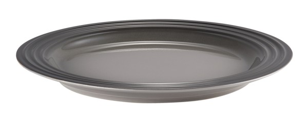 Le Creuset Frühstücksteller Steinzeug Flint Grau 22cm