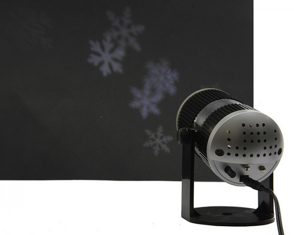 LED Projektor Schneeflocken Weihnachten mit Geräuschsensor