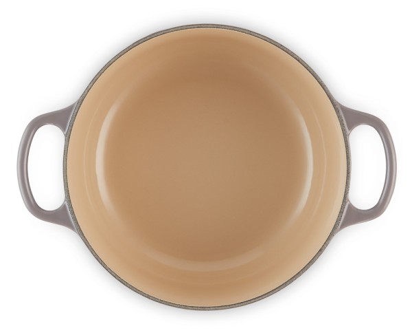 Le Creuset Bräter Signature Rund Gusseisen Flint Grau