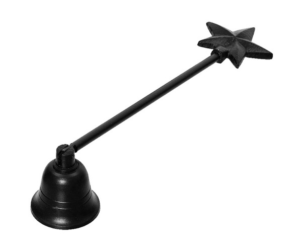 Kerzenlöscher Stern Schwarz Weihnachten Flammenlöscher Dochtlöscher Nostalgie 28cm