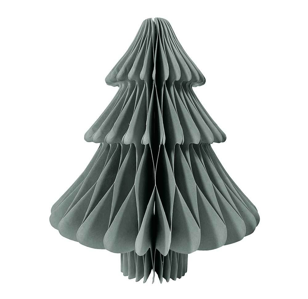 Tannenbaum Papier Grau Weihnachtsbaum Papierbaum 3D Weihnachtsdeko Weihnachten 18 cm