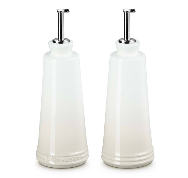 Le Creuset Essig und Öl Set Steinzeug Meringue